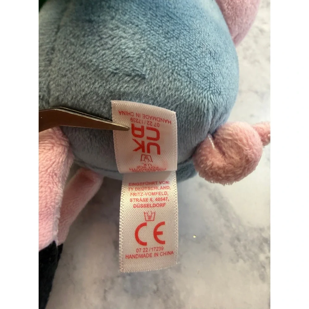Ty Peppa Pig George Pig Plush Set of 2 Bananas and George w/ Dinosaur Pink Blue